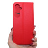 Etui Smart Magnet na telefon Samsung Galaxy S24 FE 5G S721 czerwone