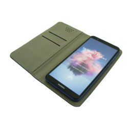 Etui Smart Magnet na telefon Universal 4.0-4.5" granatowy 75x140