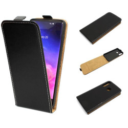 Etui pionowe z klapką SLIM FLEX na telefon Huawei P40 Lite E ART-L29 czarne HQ