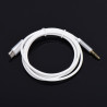 Kabel USB-C do jack 3.5mm - adapter audio biały 90cm