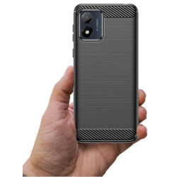 Etui Bumper Carbon LUX na telefon motorola moto e13 czarne