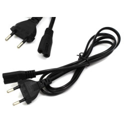 Kabel zasilający euro ósemka 1,4m 2 PIN - przewód do RTV AGD audio video | Sklep online