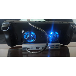Wielofunkcyjna stacja dokująco chłodząca do konsoli ASUS ROG Ally / Valve Steam Deck / Lenovo Legion Go / Razer Edge czarna
