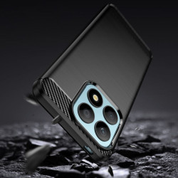 Etui Bumper Carbon Lux na telefon Honor X8A czarne