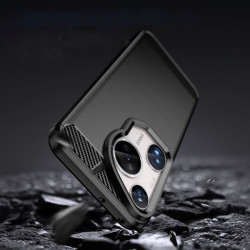 Etui Bumper Carbon Lux na telefon Huawei Pura 70 Ultra HBP-LX9 czarne