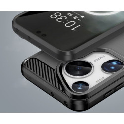 Etui Bumper Carbon Lux na telefon Huawei Pura 70 Ultra HBP-LX9 czarne