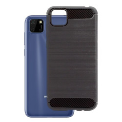 Etui Bumper Carbon LUX do telefonu Huawei Y5p DRA-L29 czarne
