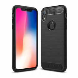 Etui Bumper Carbon LUX na telefon Apple iPhone XR A1984 czarne