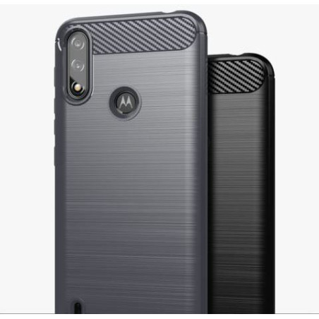 Etui Bumper Carbon Lux na telefon motorola moto e7 / e7i power czarne
