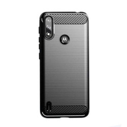 Etui Bumper Carbon Lux na telefon motorola moto e7 / e7i power czarne
