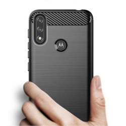 Etui Bumper Carbon Lux na telefon motorola moto e7 / e7i power czarne