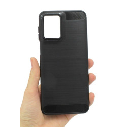 Etui Bumper Carbon LUX na telefon motorola moto g55 5G XT2435 czarne