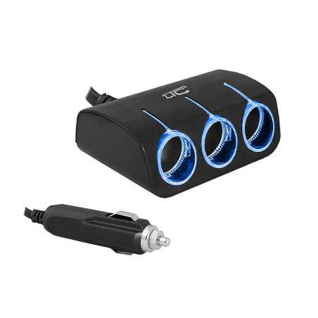 Rozgałęźnik zapalniczki 3 gniazda + kabel ROZ4