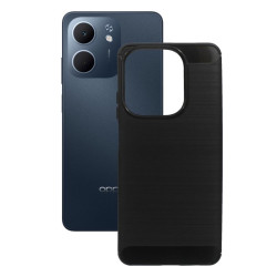 Etui Bumper Carbon LUX na telefon OPPO A5x 4G CPH2725 / A5x 5G CPH2733 czarne