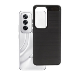 Etui Bumper Carbon LUX na telefon OPPO Reno 12 5G CPH2625 czarne