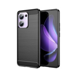 Etui Bumper Carbon LUX na telefon OPPO Reno 13 5G CPH2689 / 14 5G CPH2737 / 14 F 5G CPH2743 / 14 FS 5G CPH2743 czarne