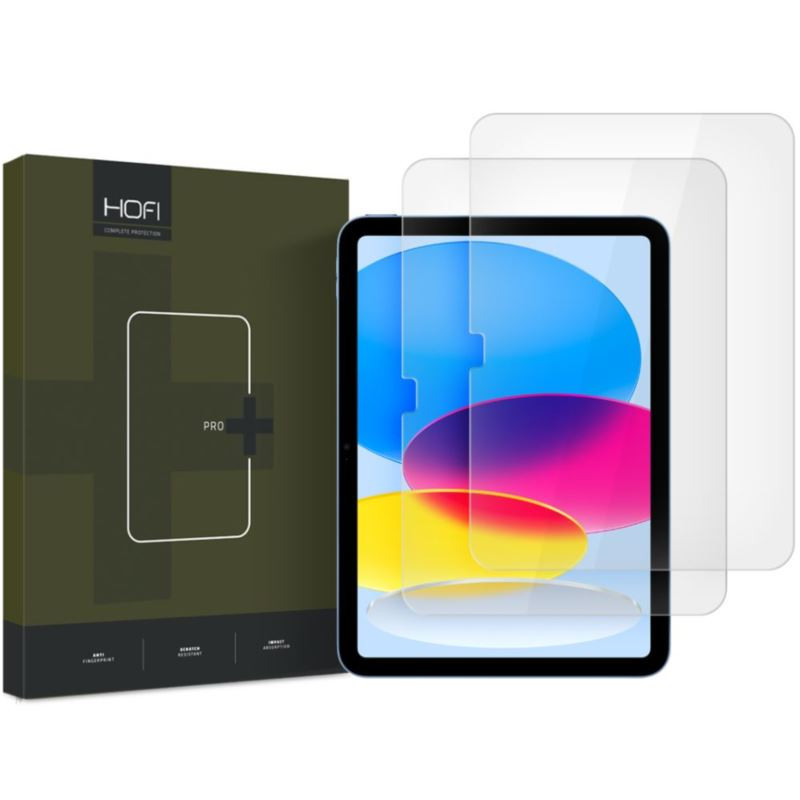 9H SZKŁO hartowane ochronne na tablet Apple iPad 10 gen 2022 A2696 A2757 / iPad 11 gen 2025 A16 A3354 A3355 HOFI PRO+