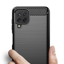 Etui Bumper Carbon Lux na telefon Samsung Galaxy A22 4G / M22 / M32 4G czarne