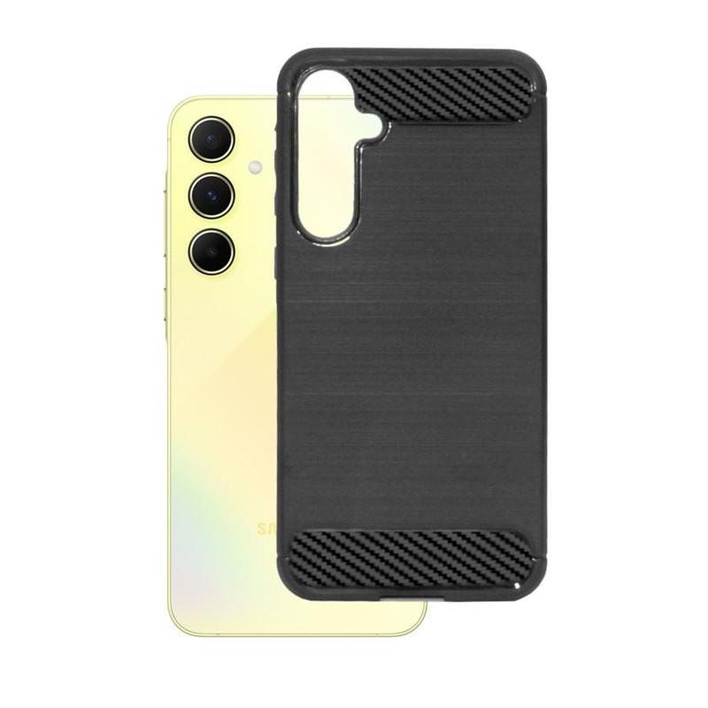 Etui Bumper Carbon LUX na telefon Samsung Galaxy A55 5G A556 czarne