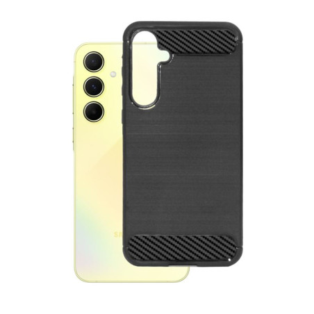 Etui Bumper Carbon LUX na telefon Samsung Galaxy A55 5G A556 czarne