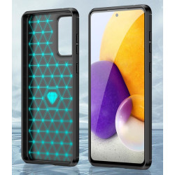 Etui Bumper Carbon Lux na telefon Samsung Galaxy A73 5G A736 czarne