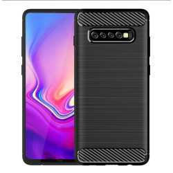 Etui Bumper Carbon LUX na telefon Samsung S10 Plus G975 czarny