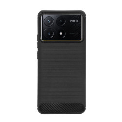 Etui Bumper Carbon Lux na telefon Xiaomi POCO X6 Pro 5G / Redmi K70e 5G czarne