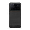 Etui Bumper Carbon Lux na telefon Xiaomi POCO X6 Pro 5G / Redmi K70e 5G czarne