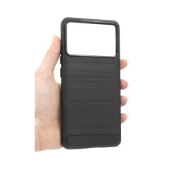 Etui Bumper Carbon Lux na telefon Xiaomi POCO X6 Pro 5G / Redmi K70e 5G czarne
