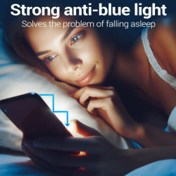 9H SZKŁO hartowane na telefon Apple iPhone 15 A3090 / 15 Pro A3102 / 16 A3287 ANTI-BLUE FULL GLUE