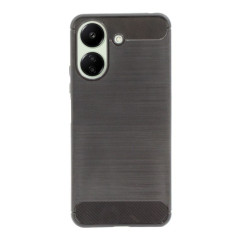 Etui Bumper Carbon Lux na telefon Xiaomi Redmi 13C 4G 23108RN04Y / POCO C65 2310FPCA4G czarne