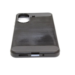 Etui Bumper Carbon Lux na telefon Xiaomi Redmi 13C 4G 23108RN04Y / POCO C65 2310FPCA4G czarne