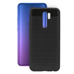 Etui Bumper Carbon LUX na telefon Xiaomi Redmi 9 czarne