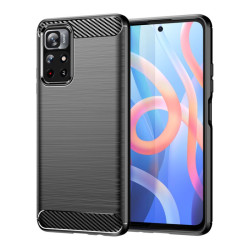Etui Bumper Carbon LUX na telefon Xiaomi Redmi Note 11 Pro Plus Pro+ 5G czarne