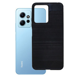 Etui Bumper Carbon Lux na telefon Xiaomi Redmi Note 12 5G 22101317C / POCO X5 5G 22111317PG czarne