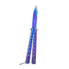 Nóż motylowy motylek treningowy tępy do ćwiczeń scyzoryk kameleon 22,5cm