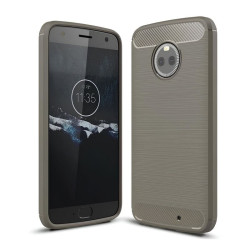 Etui Bumper Carbon LUX na telefon Motorola MOTO X4 XT1900 szary