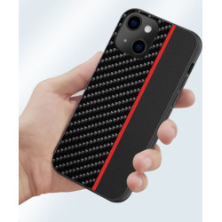 Etui Carbon Protect na telefon Apple iPhone 13 Pro A2638 czarno-czerwone