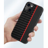 Etui Carbon Protect na telefon Apple iPhone 13 Pro A2638 czarno-czerwone