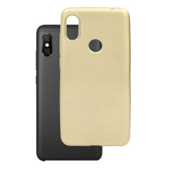 Jelly Carbon FIBER Xiaomi Redmi Note 6 PRO złoty