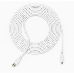 Kabel USB - Micro USB 7,5m biały przewód do ładowania i transmisji danych