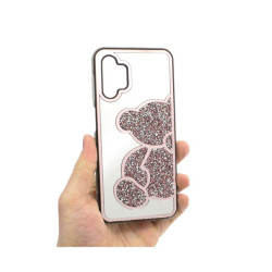 Etui TEDDY BEAR na telefon Samsung Galaxy A13 4G A135 A137 damskie dziewczęce na prezent urodziny święta różowe