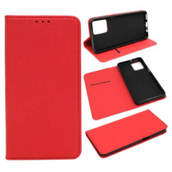 Etui Smart Magnet na telefon motorola moto g54 5G / g54 power edition 5G czerwone