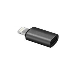 Adapter przejściówka z USB TYP C USB-C - iPhone iPad Lightning czarny