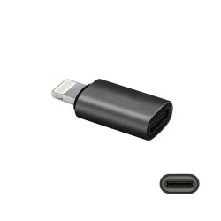 Adapter przejściówka z USB-C - iPhone iPad Lightning czarny