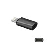 Adapter przejściówka z USB-C - iPhone iPad Lightning czarny