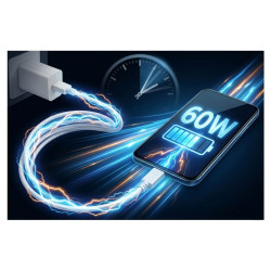 Przedłużka USB-C 60W 1,5m - szybkie ładowanie