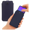 Etui kieszonka uniwersalna rozmiar XXXL 180x100mm na telefon wsuwka z zapięciem granatowe