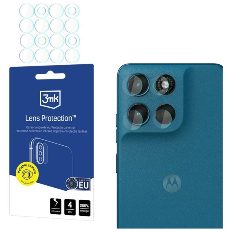 3MK FLEXIBLE GLASS szkło hybrydowe na telefon motorola moto g57 power 5G XT2537-5 / g67 power 5G camera lens
