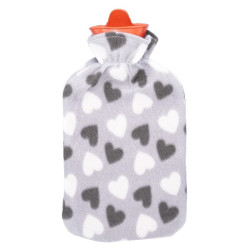 Termofor gumowy 1700ml z miękkim pokrowcem